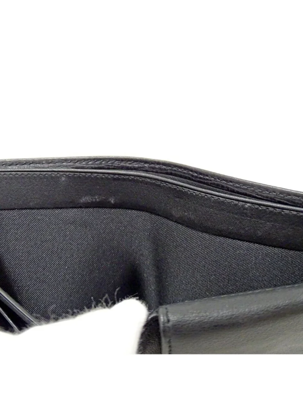 Loewe Wallet Bifold Leather Black Mini Small